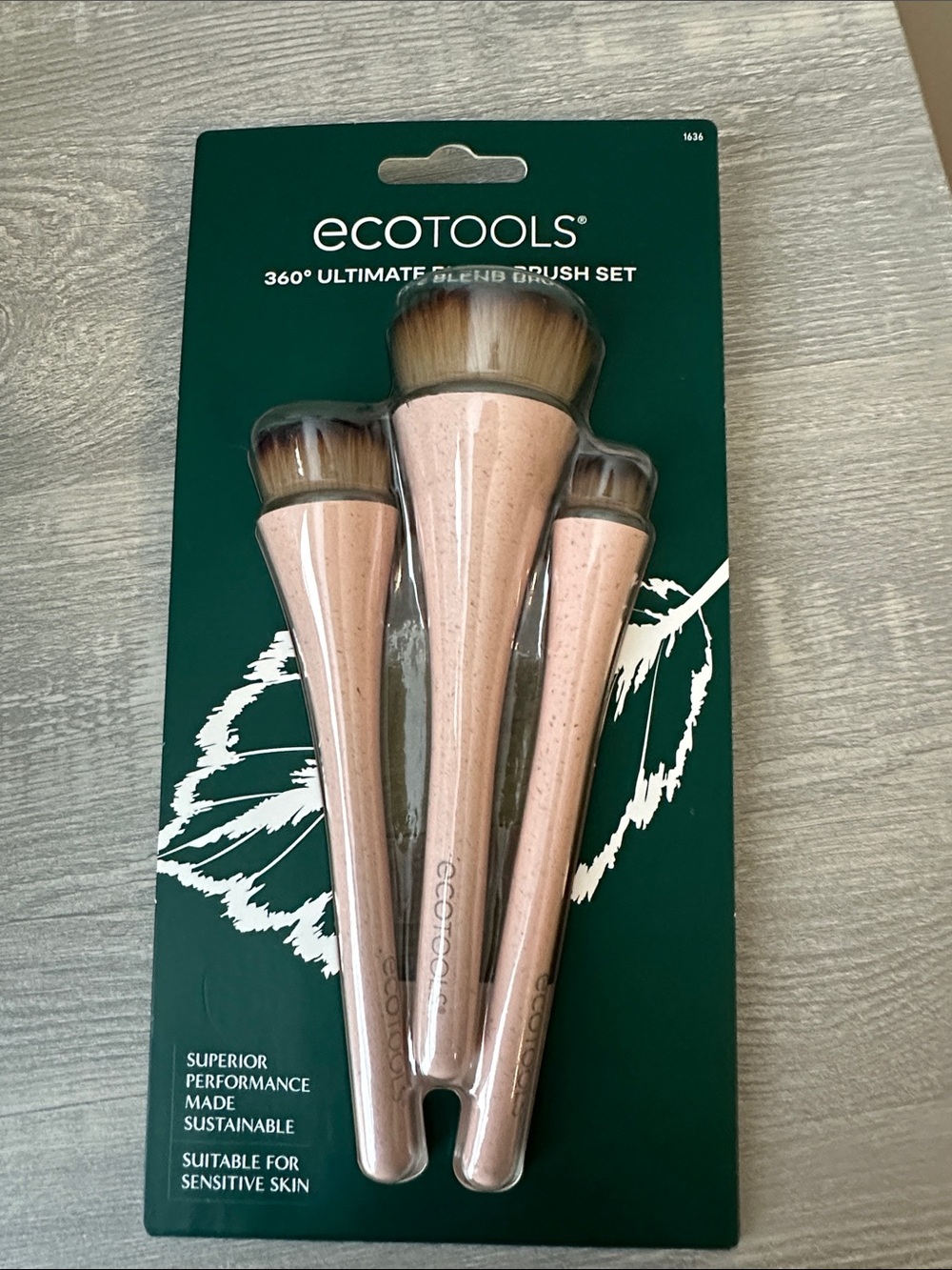 ecotools 3-Piece Blend Brush Set - Pale Pink Handles
